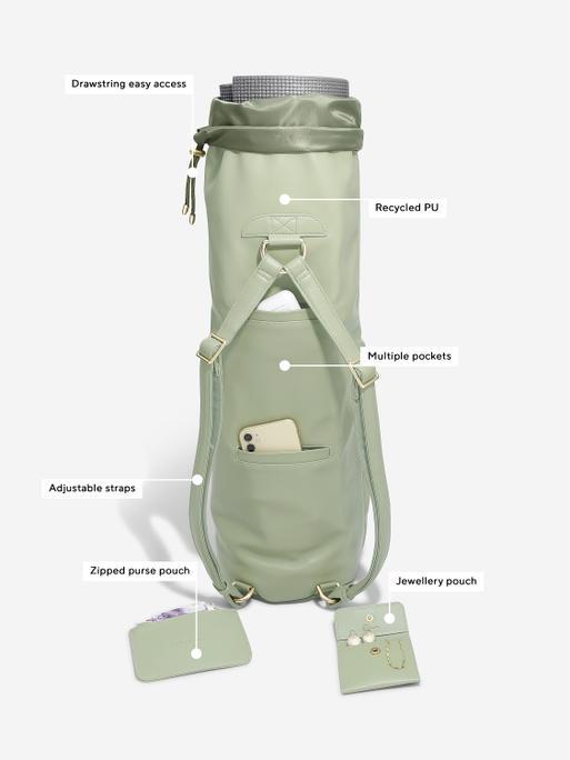 Moss Green Yoga Bag