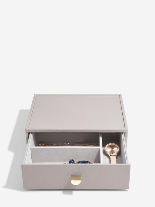 Taupe Classic Jewellery Box 1-Drawer Set