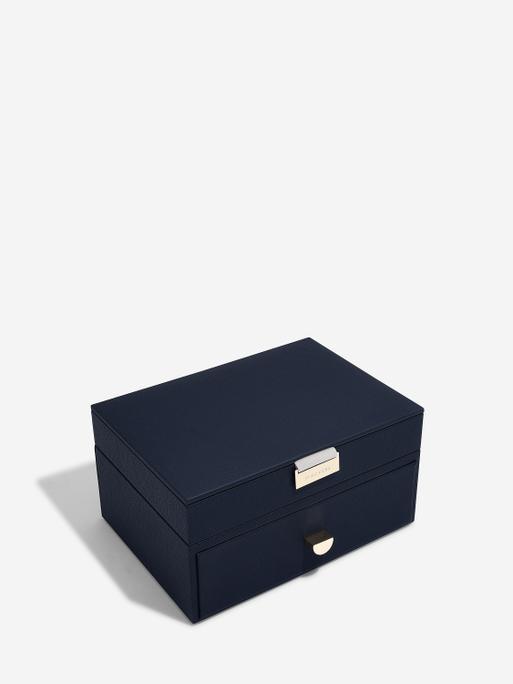 NavyClassic Jewellery Box 1-Drawer Set