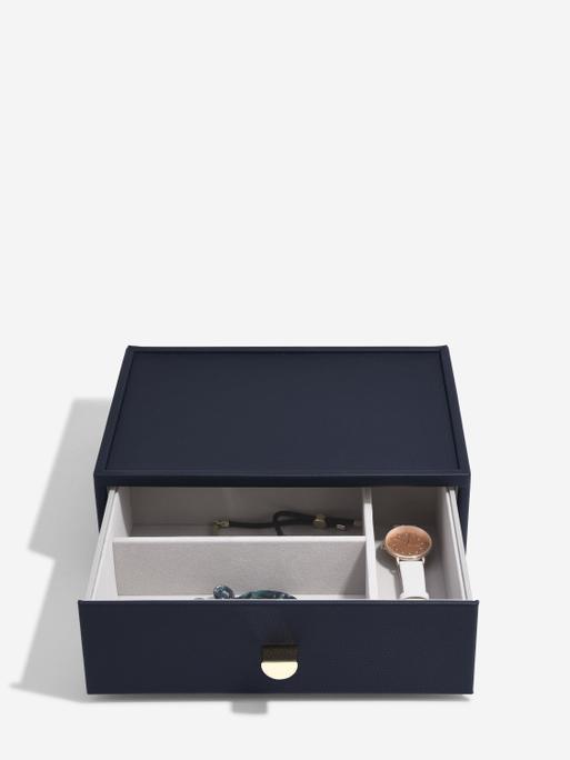 NavyClassic Jewellery Box 1-Drawer Set