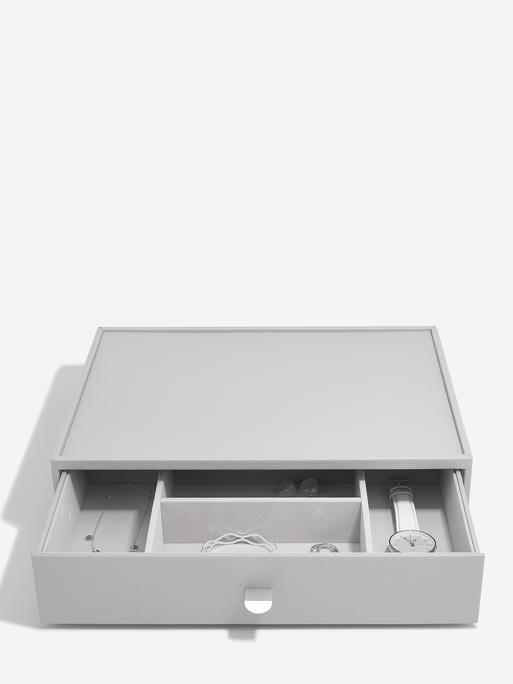 Pebble Grey Supersize Jewellery Box 1-Drawer Set