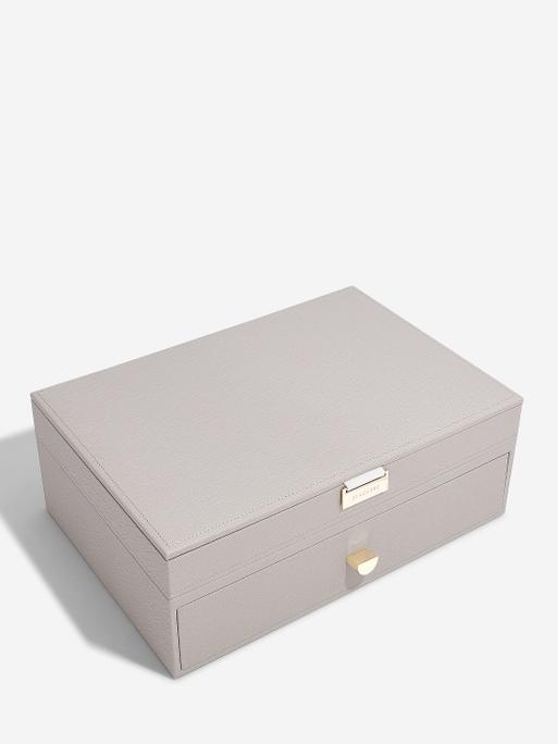 Taupe Supersize Jewellery Box 1-Drawer Set