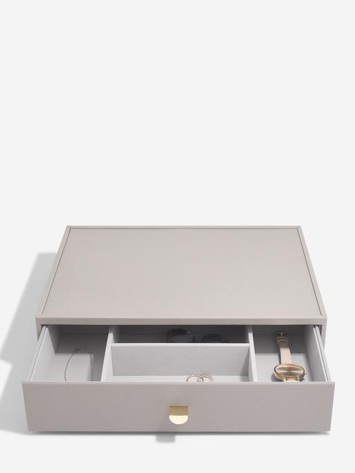 Taupe Supersize Jewellery Box 1-Drawer Set