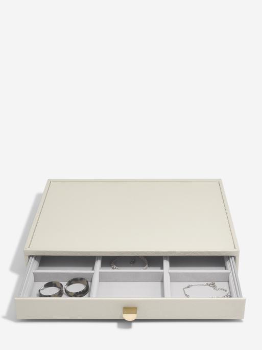 Oatmeal Supersize Jewellery Box 3-Drawer Set