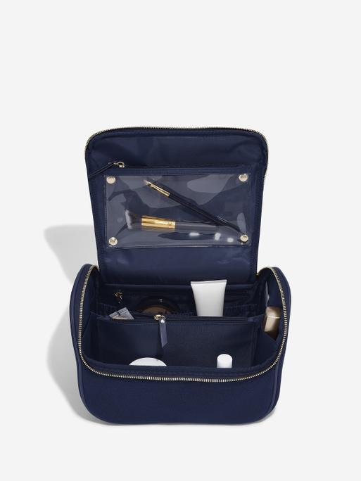 Limited Edition Navy Velvet Large Cosmetic Case