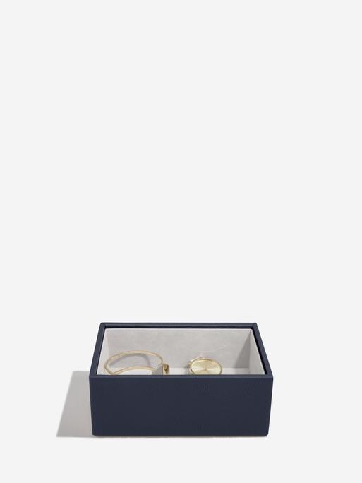 Navy Blue Mini Jewellery Box Set of 2