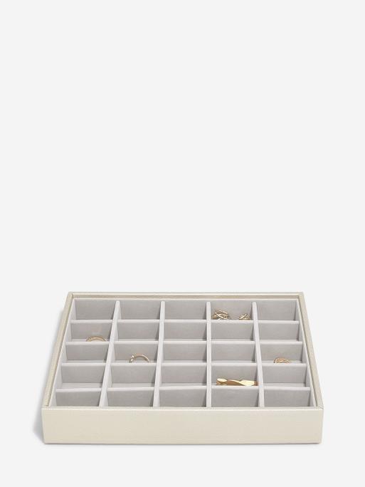 Metallic Pearl Classic Jewellery Box Set of 3