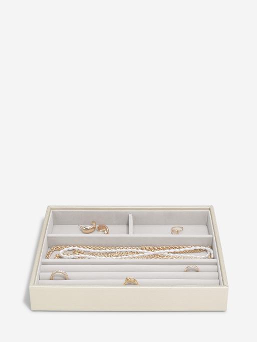 Metallic Pearl Classic Jewellery Box Set of 4