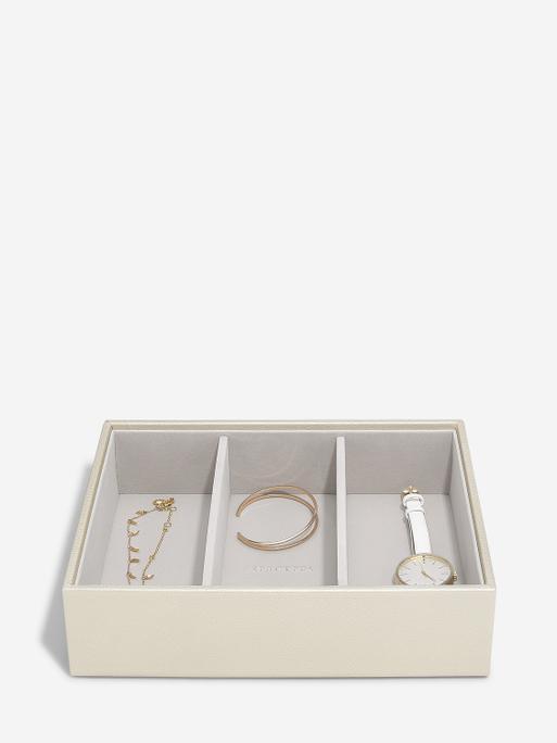 Metallic Pearl Classic Jewellery Box Set of 4