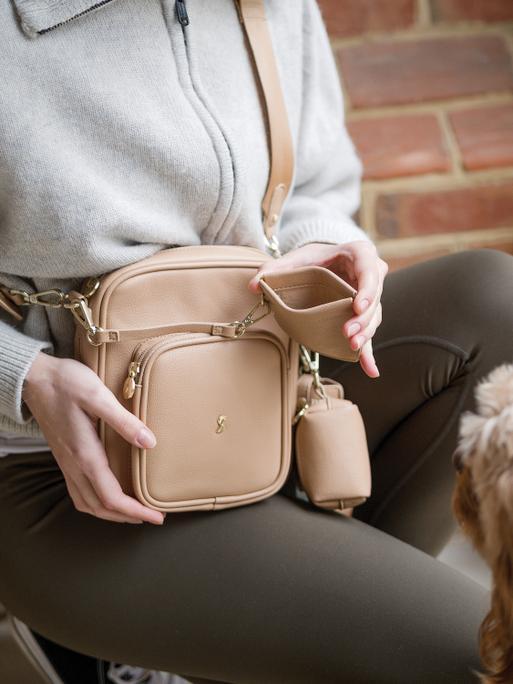Camel Dog Walking Bag 