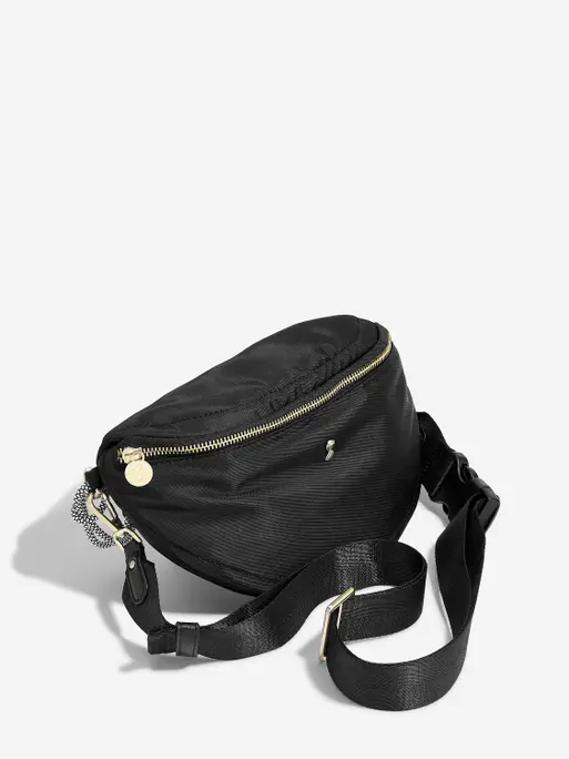 Recycled Nylon Black Bumbag