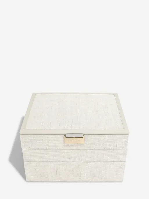 Oatmeal & Linen Classic Jewellery Box Set of 3