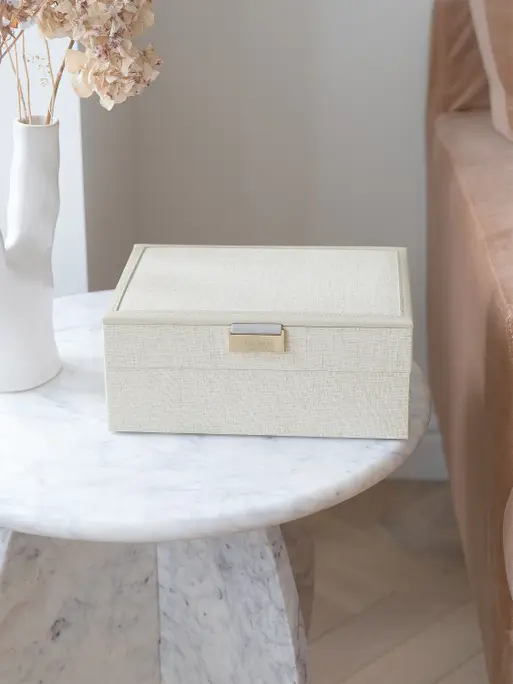 Oatmeal & Linen Classic Jewellery Box Set of 2