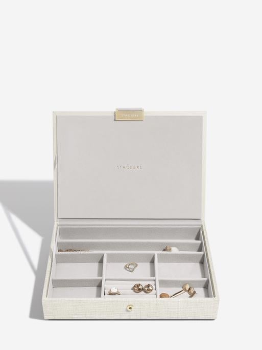 Oatmeal & Linen Classic Jewellery Box Set of 2