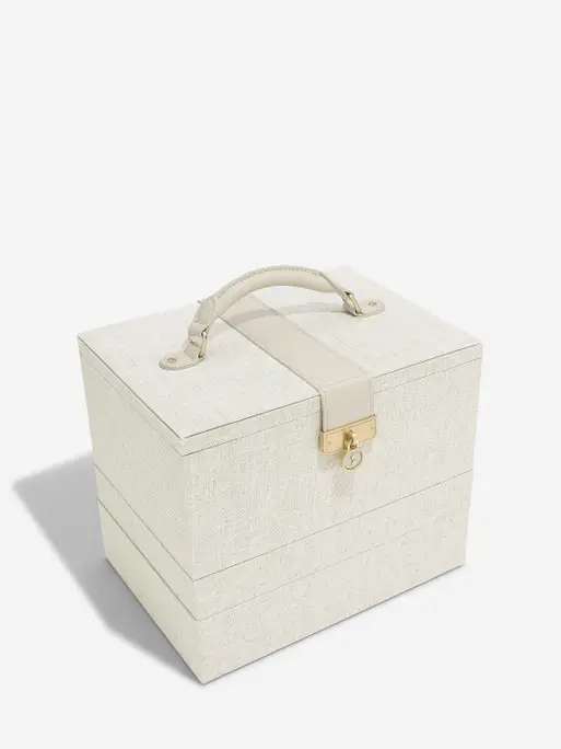 Oatmeal & Linen Luxury Classic Jewellery Box