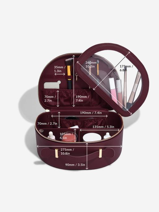 Burgundy Vanity Case