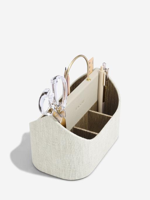 Oatmeal & Linen Desk Caddy