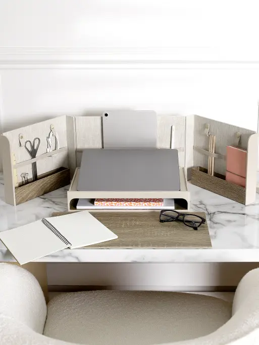 Oatmeal & Linen Office In A Box