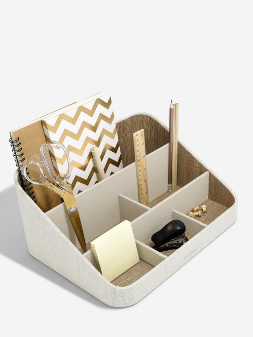 Oatmeal & Linen Desk Organiser
