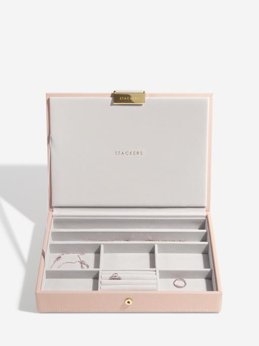Blush Pink Classic Jewellery Box Set of 2 With Accessories