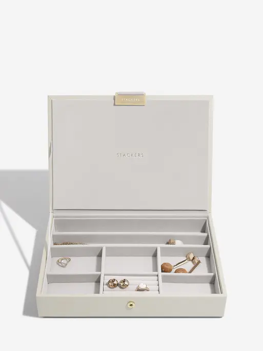 Oatmeal Classic Jewellery Box Set of 2 With Accessories