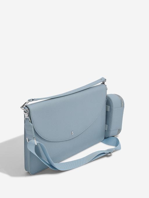 Dusky Blue Sleek Laptop & Clip on Cable Tidy Set