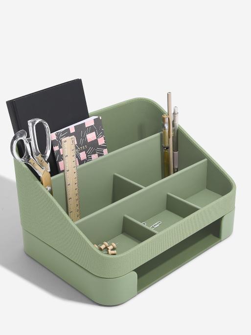 Pistachio Green Desk Organiser Set