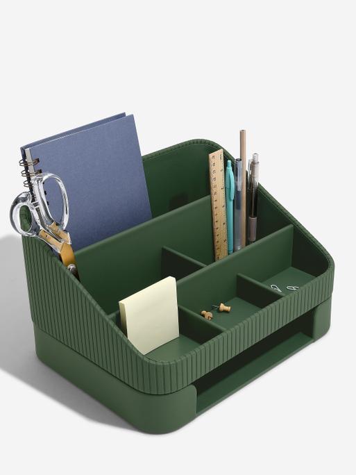 Emerald Green Desk Organiser Set