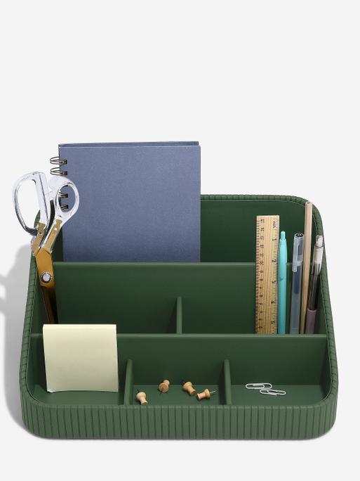 Emerald Green Desk Organiser Set
