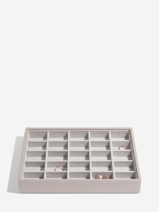 Taupe Raffia Classic Jewellery Box Set of 4