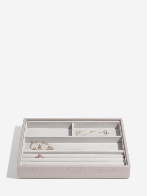 Taupe Raffia Classic Jewellery Box Set of 4