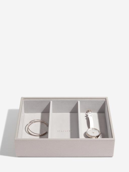 Taupe Raffia Classic Jewellery Box Set of 4