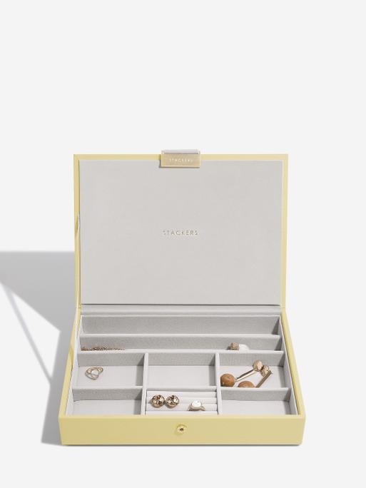 Butter Yellow Classic Jewellery Box Set of 3