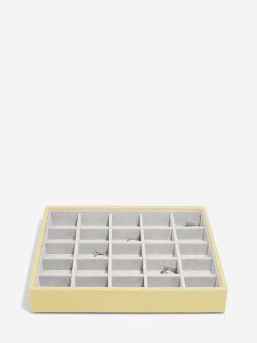 Butter Yellow Classic Jewellery Box Set of 3