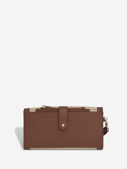 Tan Raffia Purse