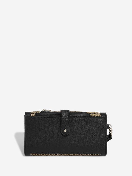 Black Raffia Purse