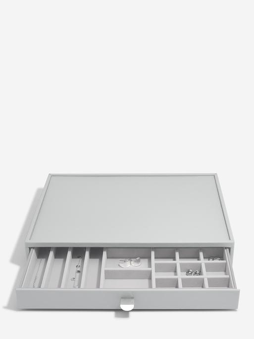 Pebble Grey Supersize Jewellery Box (with drawers)