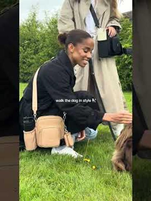 Camel Dog Walking Bag 