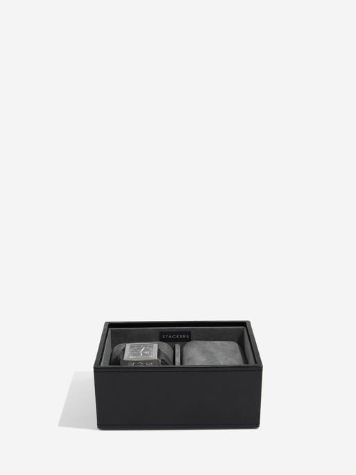 Black Cufflink & Watch Box