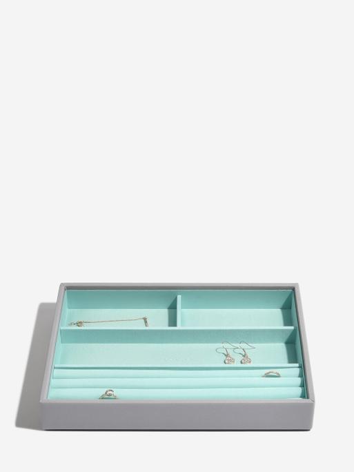 Grey with Mint Classic Jewellery Box Set of 5