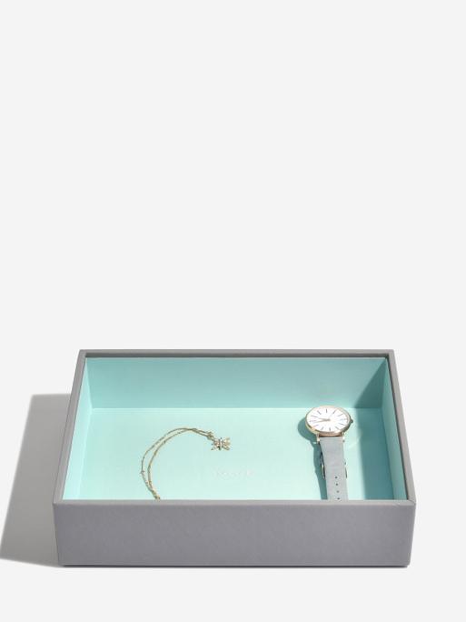 Grey with Mint Classic Jewellery Box Set of 5