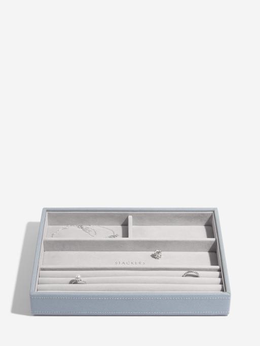Dusky Blue Classic Jewellery Box Set of 4
