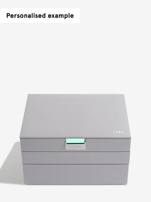 Grey Mint Classic Jewellery Box Set of 3
