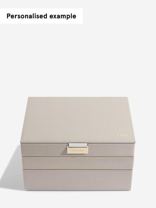 Taupe Classic Jewellery Box Set of 3