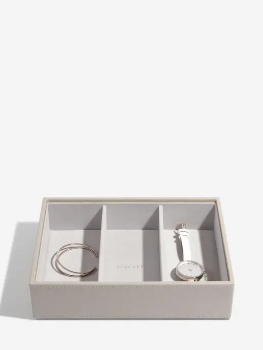 Taupe Classic Jewellery Box Set of 3