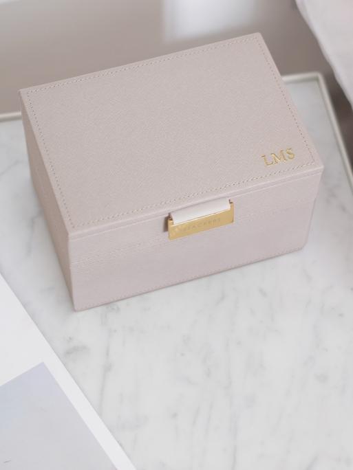 Taupe Mini Jewellery Box Set of 2