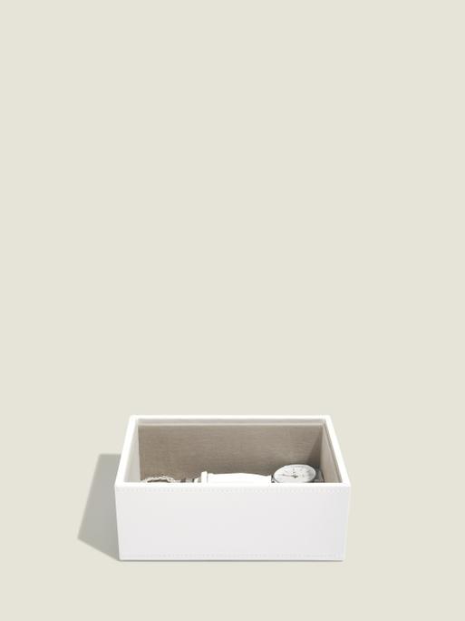 White & Rose Gold Mini Jewellery Box Set of 2