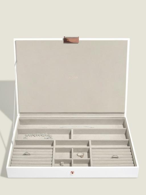 White & Rose Gold Supersize Jewellery Box