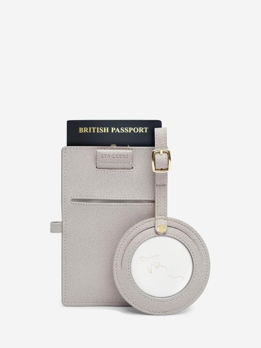 Taupe Passport Sleeve & Luggage Tag