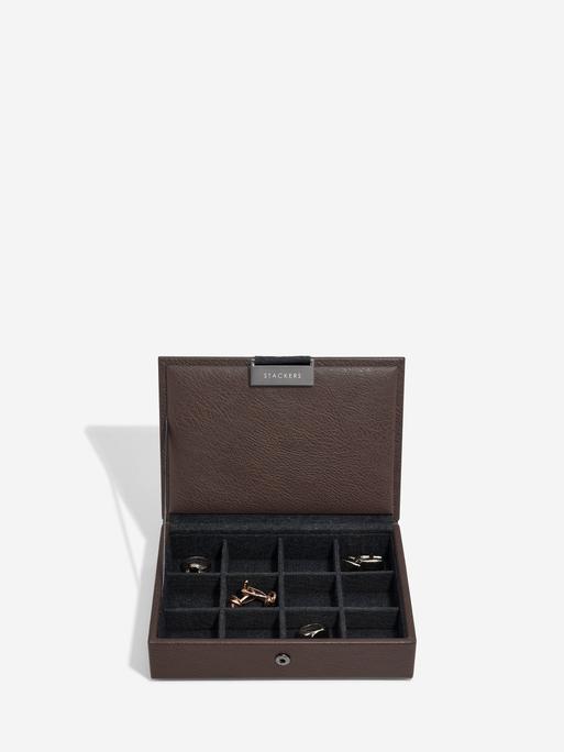 Brown Mini Watch & Cufflink Box